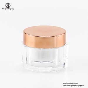 Vaso cosmetico acrilico vuoto rotondo di lusso HXL225