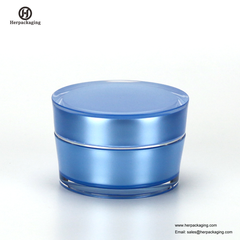 HXL227 vaso cosmetico acrilico vuoto rotondo di lusso