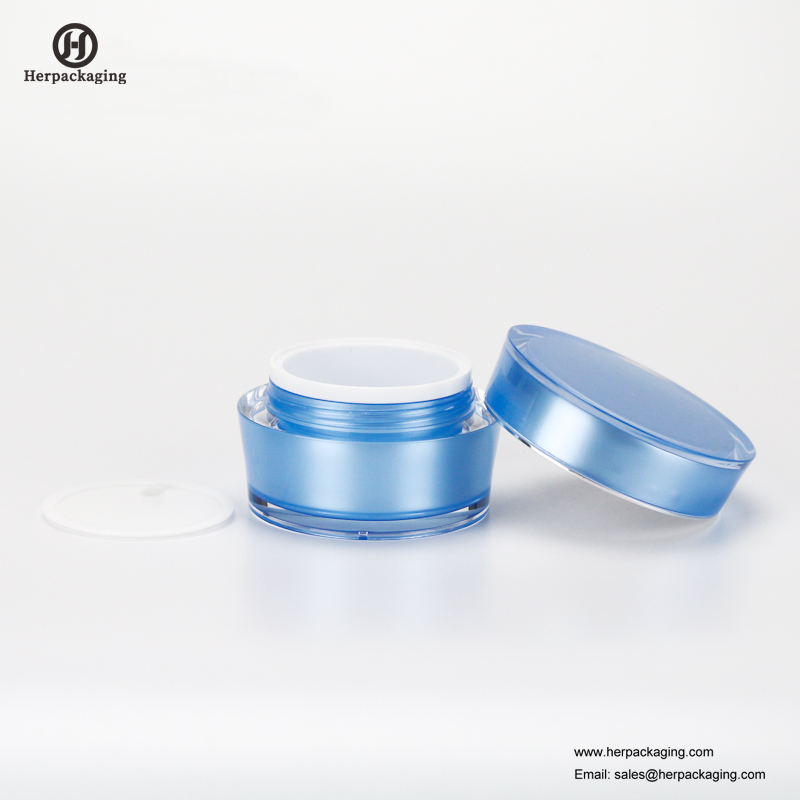 HXL227 vaso cosmetico acrilico vuoto rotondo di lusso