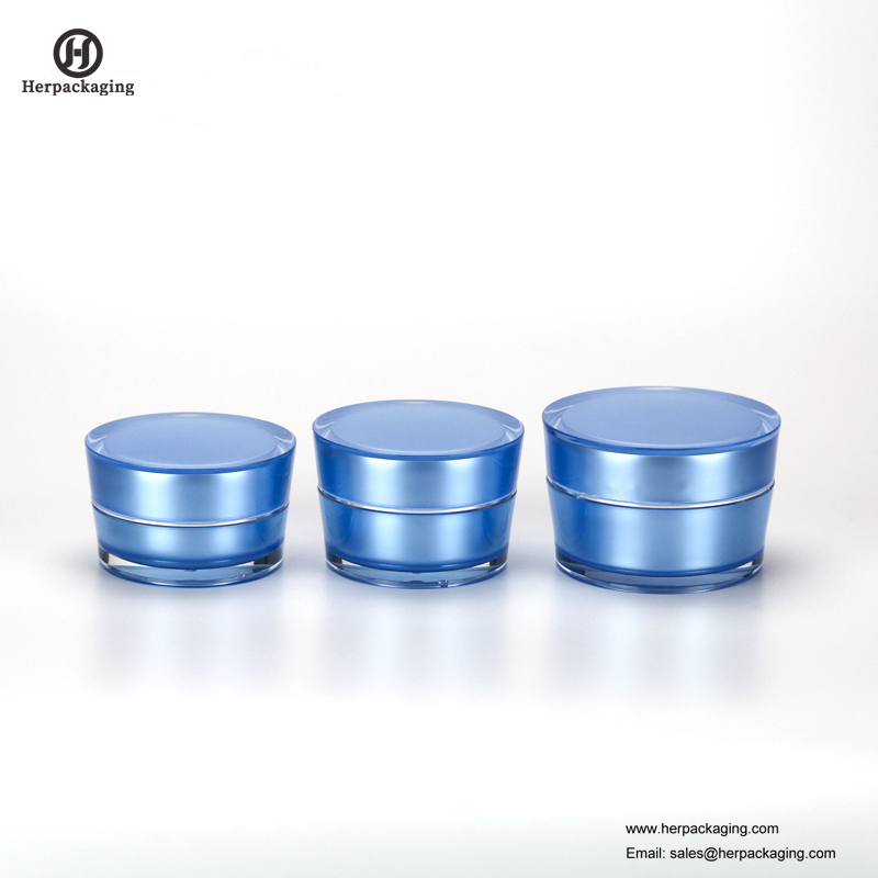 HXL227 vaso cosmetico acrilico vuoto rotondo di lusso