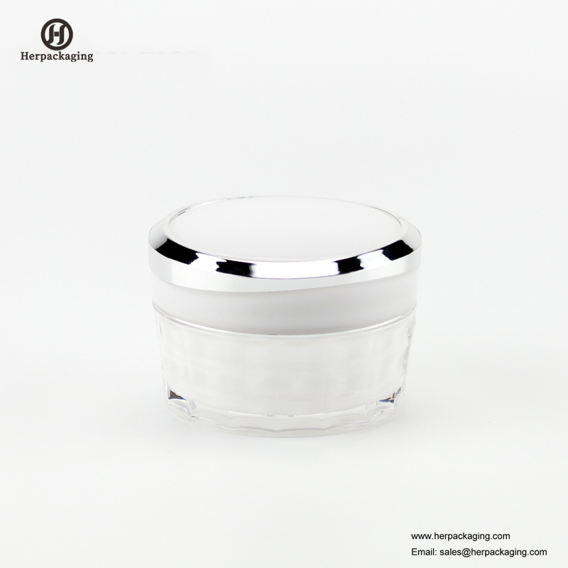 HXL227A vaso cosmetico acrilico vuoto rotondo di lusso