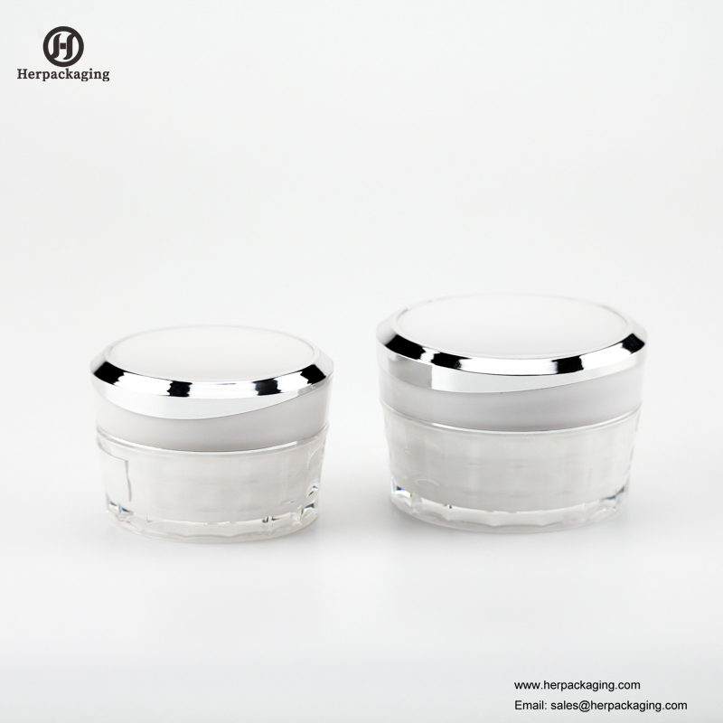 HXL227A vaso cosmetico acrilico vuoto rotondo di lusso
