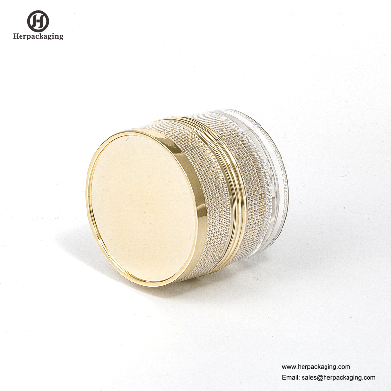 Vaso cosmetico acrilico vuoto rotondo di lusso HXL236