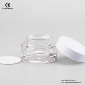 HXL237A vaso cosmetico acrilico vuoto rotondo di lusso