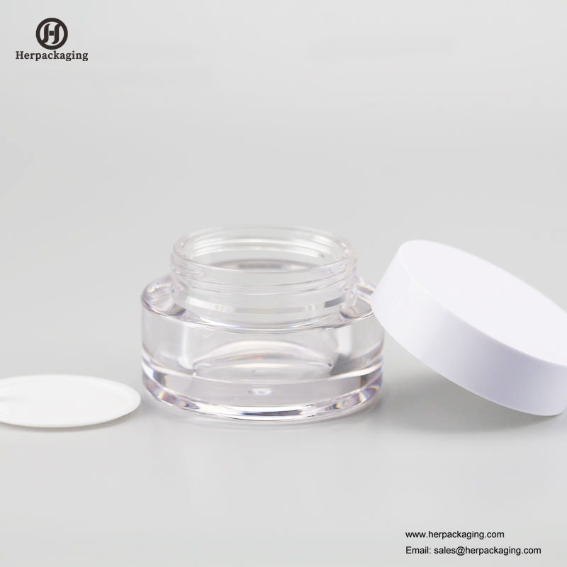 HXL237A vaso cosmetico acrilico vuoto rotondo di lusso