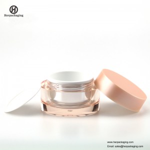 HXL238 vaso cosmetico acrilico vuoto rotondo di lusso