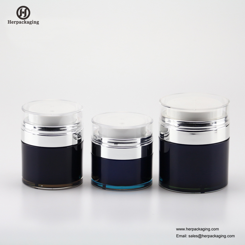 Vaso cosmetico acrilico vuoto rotondo di lusso HXL417