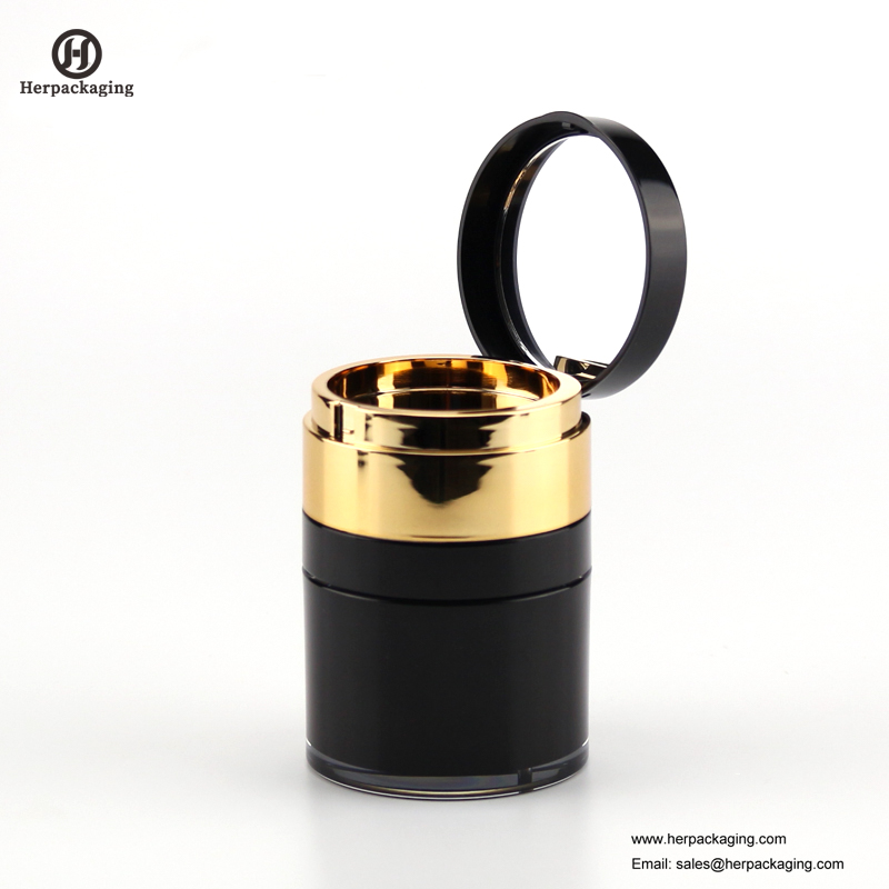 HXL417A vaso cosmetico acrilico vuoto rotondo di lusso