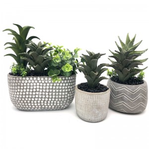 Decorazioni per la casa giardino artificiale ufficio tropicale succulente artificiale aloe vera