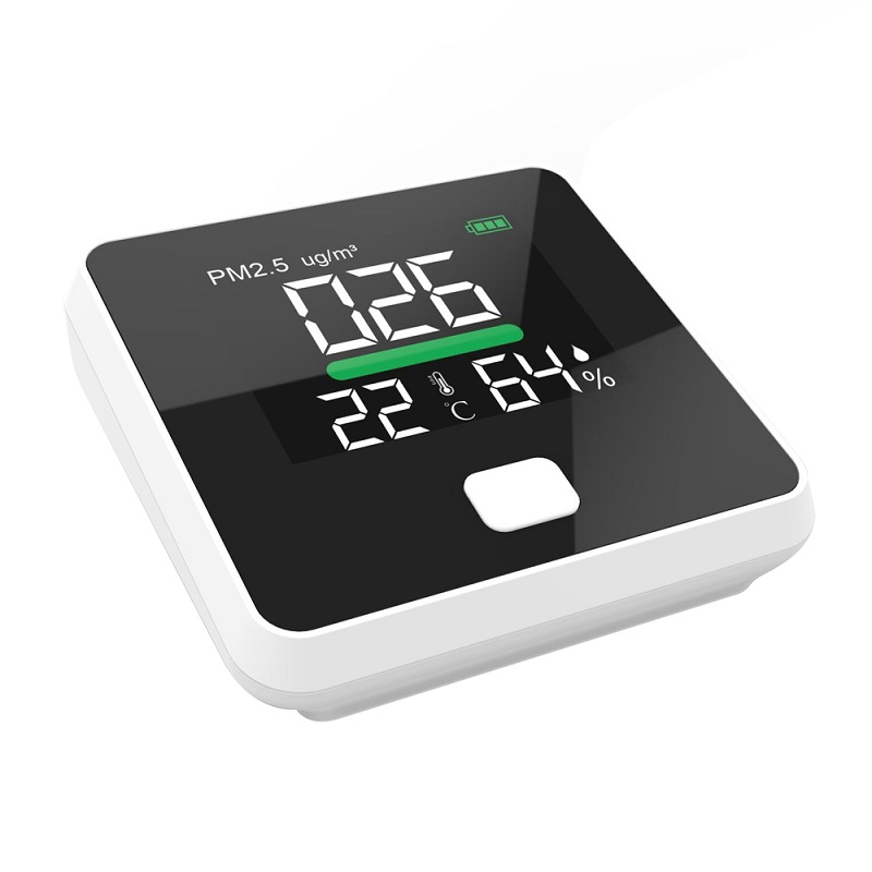 Dienmern DM103B Monitor per la qualità dell'aria Laser PM2.5 Tester per rilevatori di gas Monitor / Analizzatore di gas / Misuratore di umidità di temperatura Diagnostico