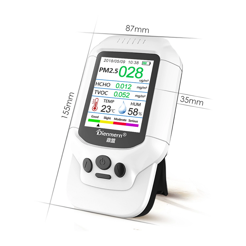Dienmern DM502 PM2.5 Misuratore d'aria professionale per misuratore di particelle di alta qualità con misuratore laser professionale per PM1.0 PM10 Display LCD Air Dete