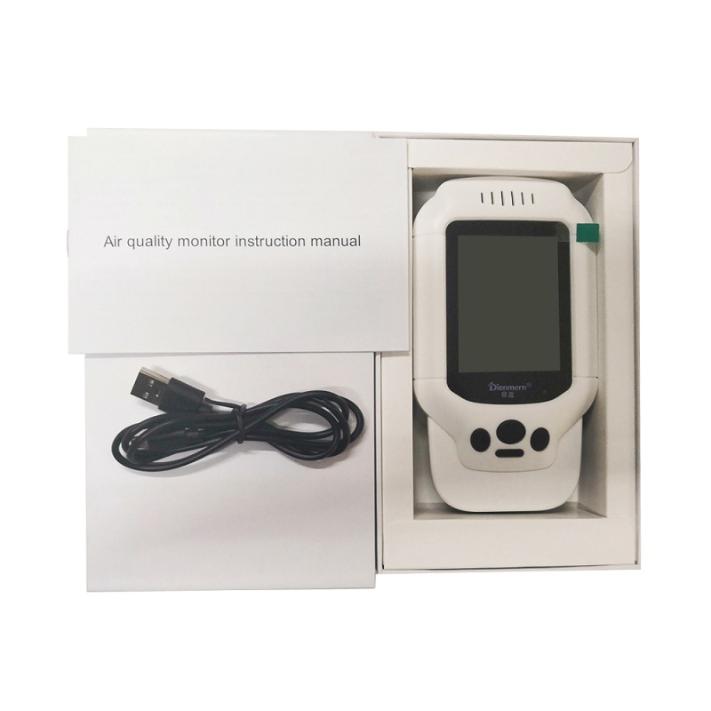 Dienmern DM502 PM2.5 Misuratore d'aria professionale per misuratore di particelle di alta qualità con misuratore laser professionale per PM1.0 PM10 Display LCD Air Dete