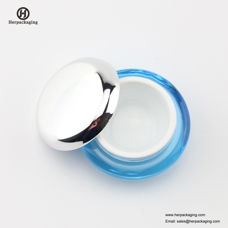 HXL226 vaso cosmetico acrilico vuoto rotondo di lusso