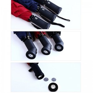 Ombrello pieghevole con maniglia a 3 maniglie per la vendita all'ingrosso