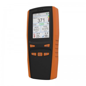 Misuratore di gas portatile rilevatore di CO2 DM509 Sistema di monitoraggio della qualità dell'aria Rivelatore di polveri PM2.5