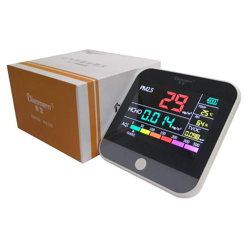 Dienmern Smart Air Quality Detector Monitor gas DM306 con sensore laser Alta sensibilità PM2.5 HCHO TVOC TEMP HUM