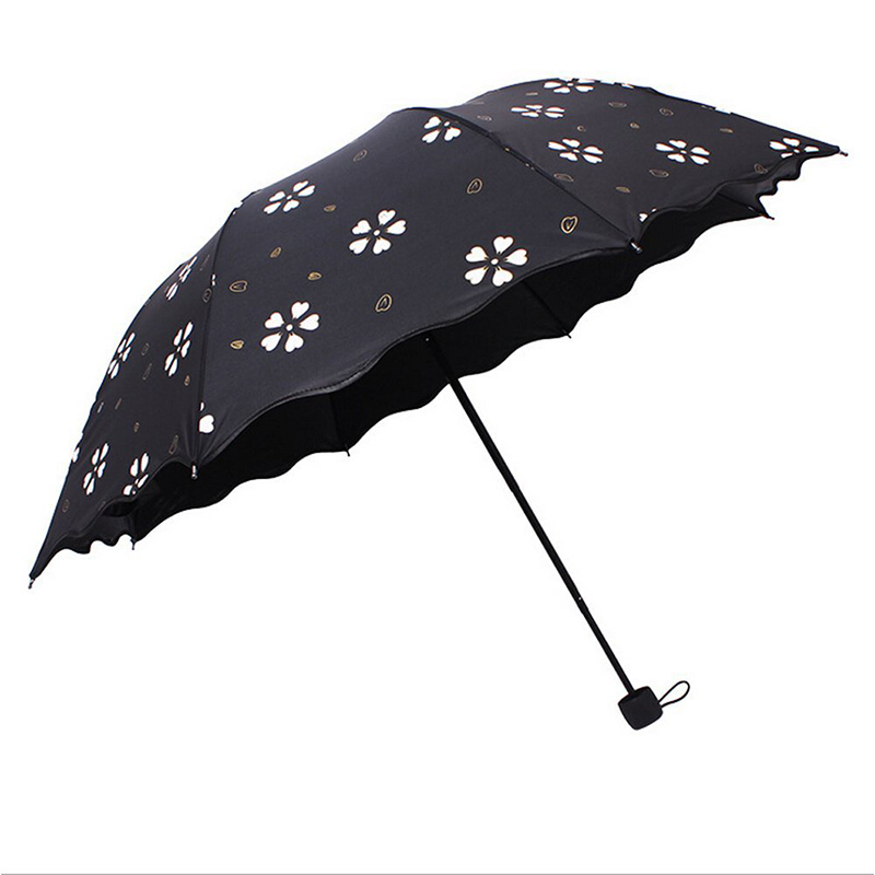 2019 Fancy gifts item Bagnando la pioggia magica stampando il colore cambiando 3 volte l'ombrello