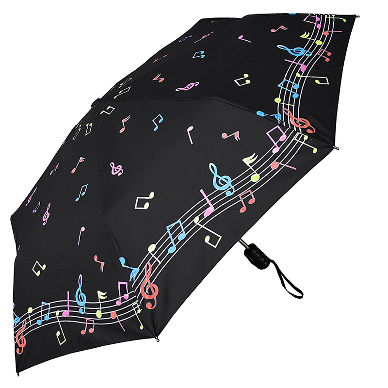 Prodotti di marketing Top Quality magic Changing Colour Sublimation 3 fold Umbrella