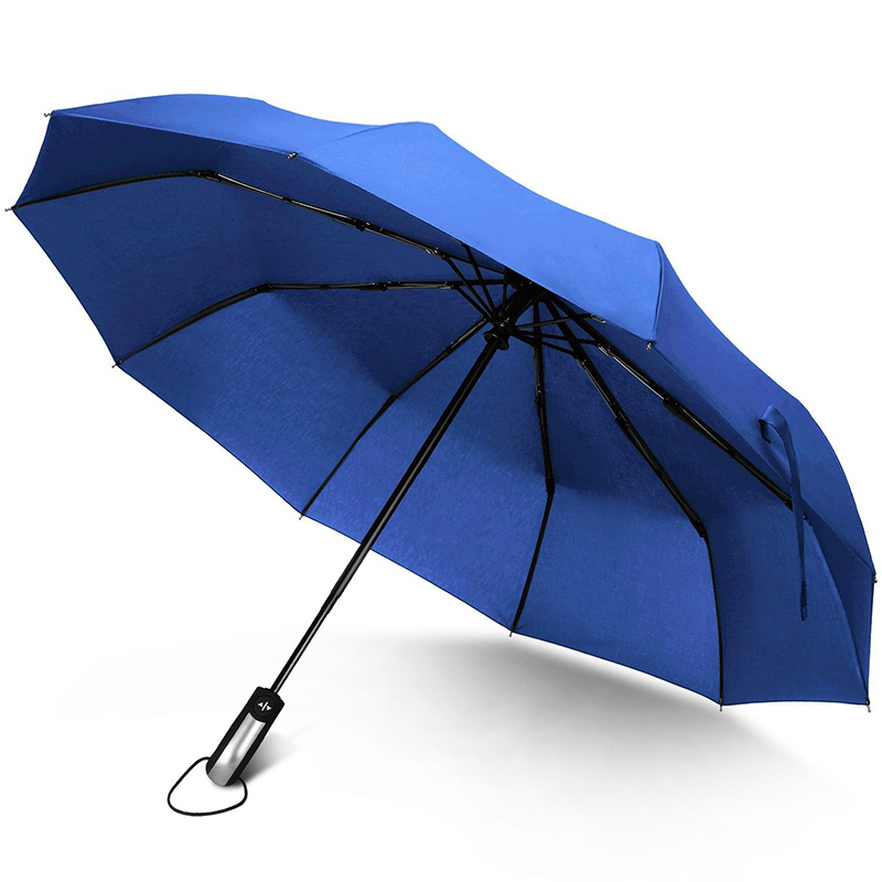Ombrello da pioggia a 3 costole con apertura automatica e chiusura automatica a 3 pieghe con stampa personalizzata