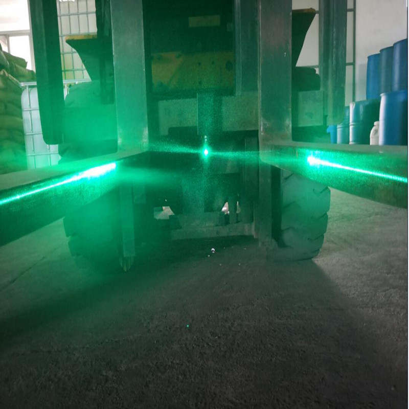 Sistema di guida laser ad alta luminosità verde per magazzino