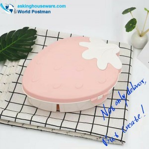 Contenitore di semi di fragola e melone a forma di fragola