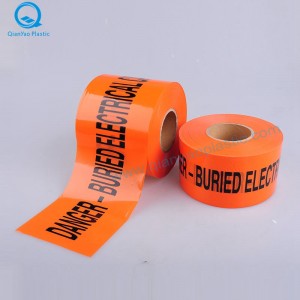 Nastro di avvertimento sotterraneo GAS; ELECTRICITY Nastro di avvertimento sotterraneo; Nastro di avvertenza Underground FIRE