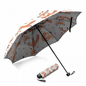 Telaio in tessuto in tessuto pongee marketing ombrellone 3 volte prodotti