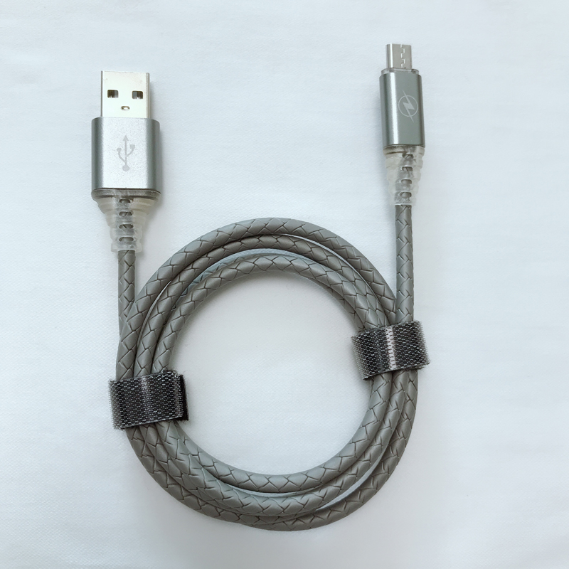 con LED Ricarica rapida Cavo USB rotondo per micro USB, tipo C, ricarica e sincronizzazione fulmini per iPhone