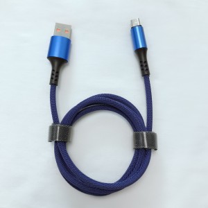 Cavo dati Micro-USB 2.0 con cavo intrecciato a giro rapido per micro USB, tipo C, ricarica e sincronizzazione fulmini per iPhone