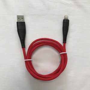 Custodia rotonda in alluminio a ricarica rapida con intreccio flessibile Flexgending Groviglio cavo dati USB per micro USB, tipo C, carica fulmini per iPhone e sincronizzazione