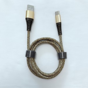 Buon prezzo Nuovo Flex flessione Braided Fast Charging Round Custodia in alluminio Cavo dati USB per micro USB, tipo C, carica e sincronizzazione fulmini per iPhone