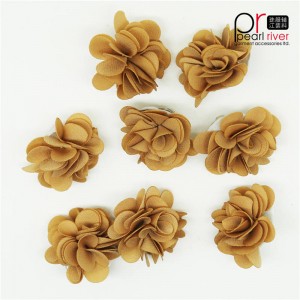 Fiore in tessuto kaki di alta qualità