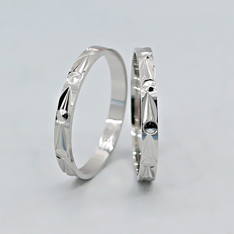 S925 gioielli in argento moda CNC auto coda fiore anello semplificato squisito gioielli giapponesi e coreani