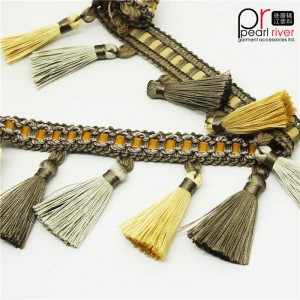 Nuovo design Fringe per la decorazione della finestra Pom Pom Curtain Fringe