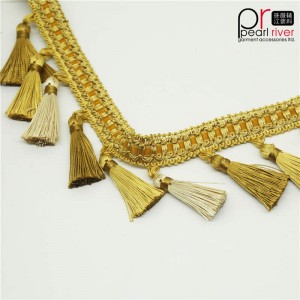 Nuovo design Fringe per la decorazione della finestra Pom Pom Curtain Fringe