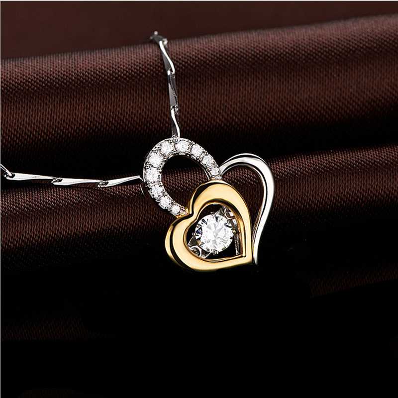 Ciondolo moda in argento 925 a forma di cuore