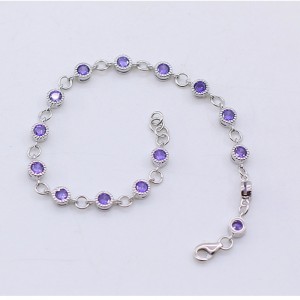 Bracciale in argento 925 Bracciale in argento a forma di cuore femminile con bracciale personalizzato