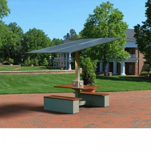 Tabella di ricarica solare Stazioni di lavoro Campus Produttività energetica sostenibile