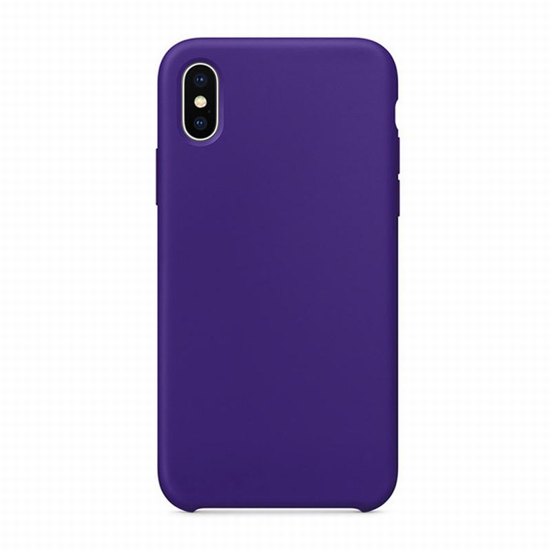 Cassa del telefono della copertura del telefono del silicone del silicone della microfibra di modo di lusso per il iphone xr xs max x 8 7 7Plus 8plus