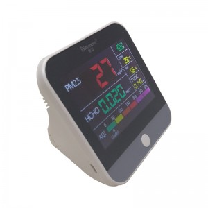 Dienmern Air Quality Monitor PM2.5 Rilevatore di formaldeide HCHO TVOC Tester Analizzatore di gas portatile per la casa ufficio Temperatura