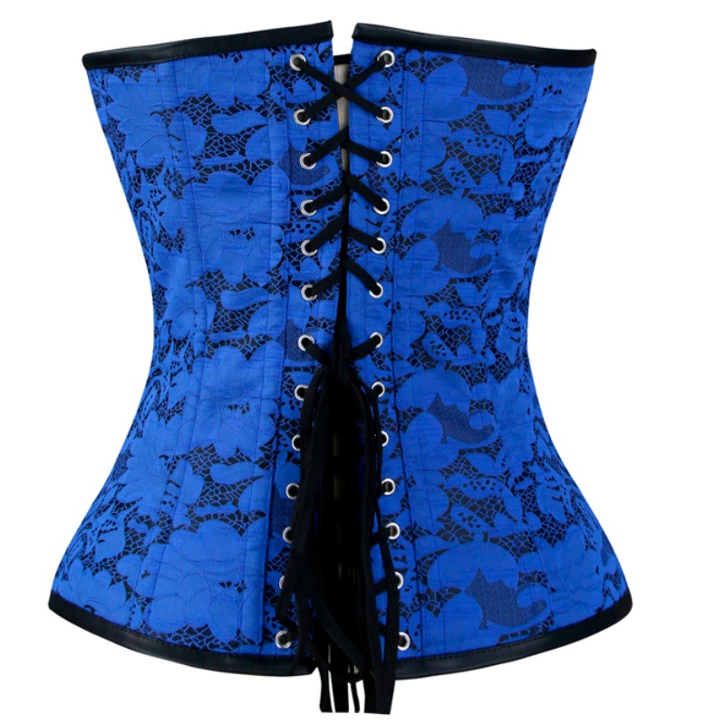 Sexy Gothic Broccato senza spalline in acciaio Bone Bodyshaper Cincher Overbust Corsetto N19020