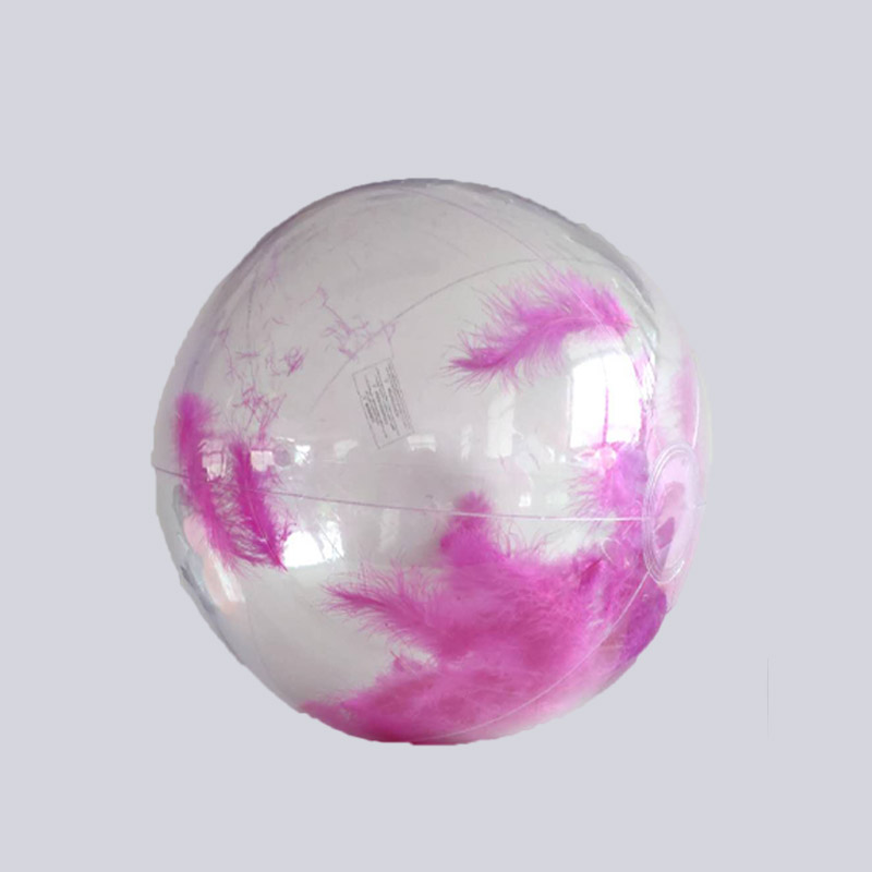 Glitter trasparente gonfiabile / Beach Ball piuma