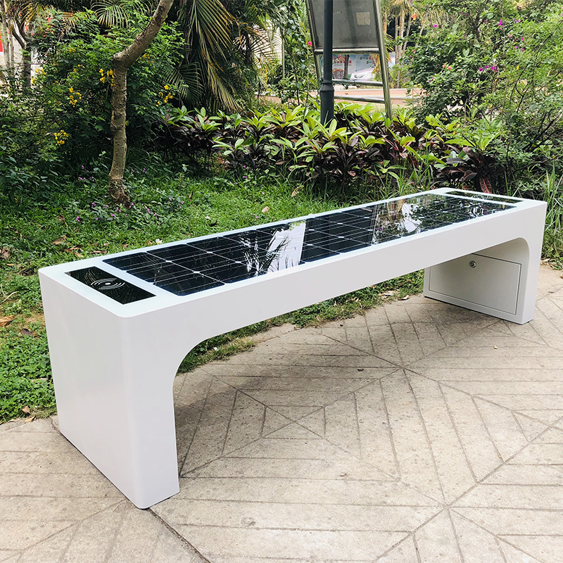 Smart Street Furniture Urban Seats Solar Powered
