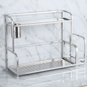 Portaspezie in acciaio inox, portautensili in acciaio inossidabile, ripiano per tagliere in acciaio inox