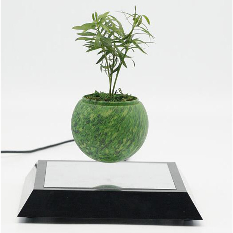 nuovo specchio quadrato base levitazione a levitazione volante bonsai albero di latta