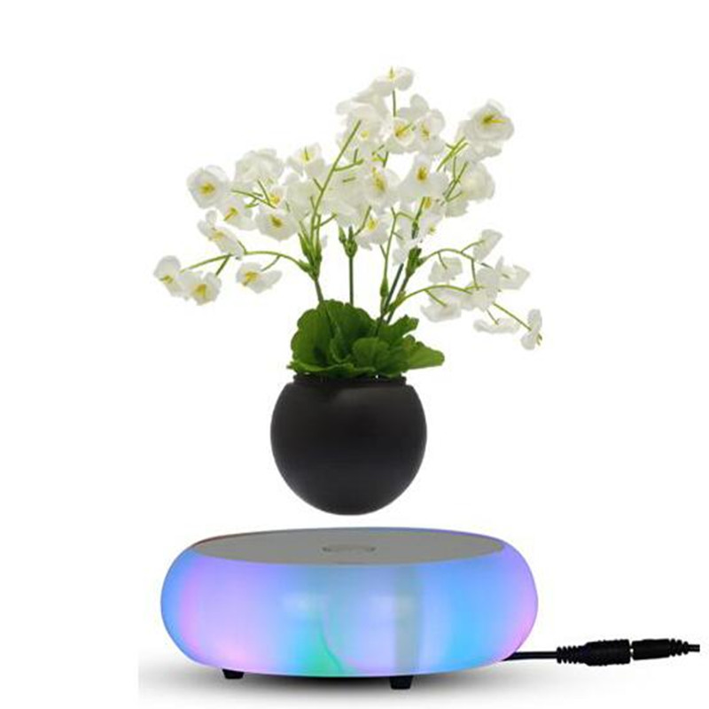 ha condotto la luce in ceramica magnetico galleggiante levitating ir bonsai pianta in vaso PA-0719