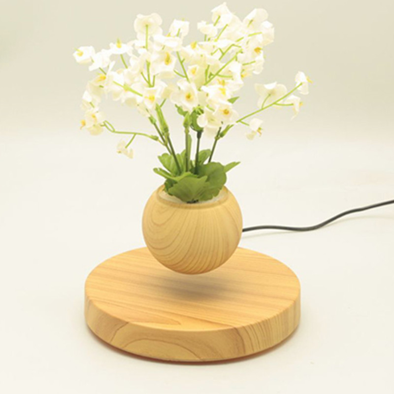 base in legno levitazione magnetica aria volante bonsai in vaso piantatore pa-0721