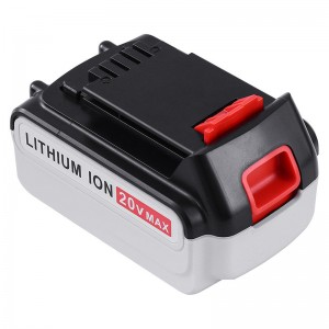 Batterie Li-ion 20V 4000mAh di ricambio per Black \u0026 Decker LB20, LBX20, LBX4020, LB2X4020 Utensili a batteria