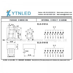 Display a LED a 7 segmenti rosso a 1 cifra da 0,56 pollici, tubo digitale
