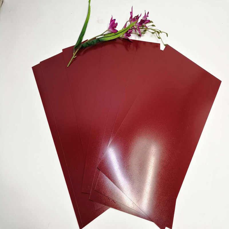Vendita calda 350 micron Old Rose poliestere PET foglio di plastica per la decorazione di pannelli murali